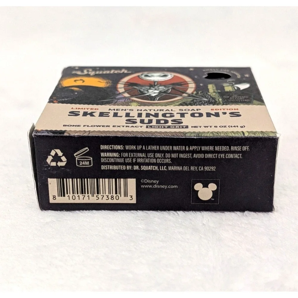 Dr. Squatch Ltd Ed. Bar Soap Skellington's Suds Light Grit 5oz